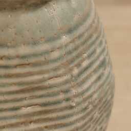Evora 21cm Ceramic Vase - Sea Blue - thumbnail 3