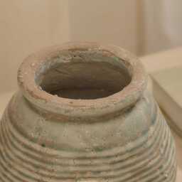 Evora 21cm Ceramic Vase - Sea Blue - thumbnail 2