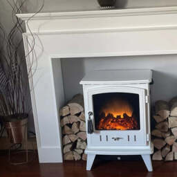 Ember 110cm Fireplace Surround - Snow White - thumbnail 4