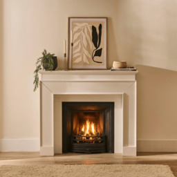 Ember 110cm Fireplace Surround - Snow White - thumbnail 1