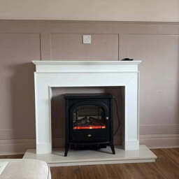 Ember 110cm Fireplace Surround - Snow White - thumbnail 6