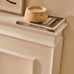 Ember 110cm Fireplace Surround - Snow White - thumbnail 3