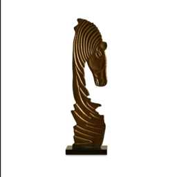 Newbury 44cm Metal Horse Ornament - Gold - thumbnail 5