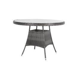 Kemble 4 Seater Garden Round Dining Table - Grey - thumbnail 6