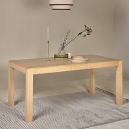 Magnus 160cm Pale Oak Extending Dining Table Set - 6 Seater - Faye Pale Oak Dining Chairs - thumbnail 2