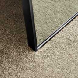 Ingham 180 x 90cm Metal Arch Floor Mirror - Black - thumbnail 3