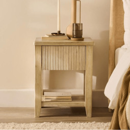 Raleigh 1 Drawer Bedside Table - Whitewash - thumbnail 5