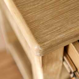 Raleigh 1 Drawer Bedside Table - Whitewash - thumbnail 2