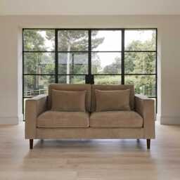 Emily 2 Seater Sofa - Driftwood with Dark Oak Legs - thumbnail 3
