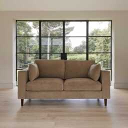 Emily 2 Seater Sofa - Driftwood with Dark Oak Legs - thumbnail 2
