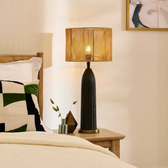 Stedham 52cm Metal Table Lamp Base - Black & Gold - image 1