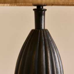 Stedham 52cm Metal Table Lamp Base - Black & Gold - thumbnail 3