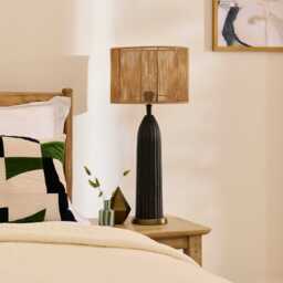 Stedham 52cm Metal Table Lamp Base - Black & Gold - thumbnail 2