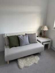 Una 2 Seater Double Sofa Bed - Oatmeal Linen - thumbnail 6