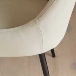 Maeve Clay Dining Chairs - Set of 2 - Black Legs - thumbnail 5
