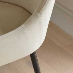 Maeve Clay Dining Chairs - Set of 2 - Black Legs - thumbnail 3