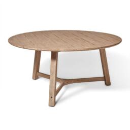Shiro Wooden Round Garden Dining Table - 160cm - thumbnail 4