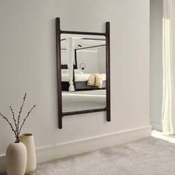 Bastian 60cm x 120cm Wall Mirror - Coffee Brown Paulownia