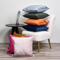 Alford 45x45cm Velvet Cushion Cover - Rose Pink - thumbnail 2