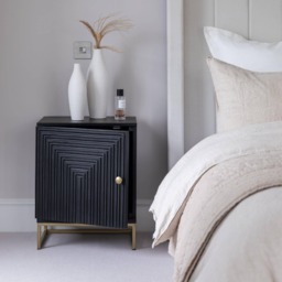 Rayna Bedside Table - Jet Black - thumbnail 4
