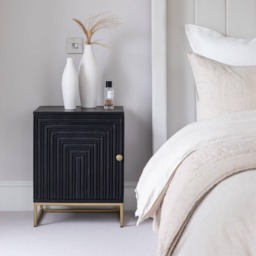 Rayna Bedside Table - Jet Black - thumbnail 3