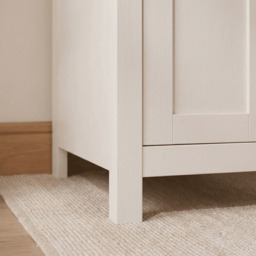 Bampton 3 Drawer Desk - Alabaster White - thumbnail 5