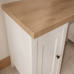 Bampton 3 Drawer Desk - Alabaster White - thumbnail 4