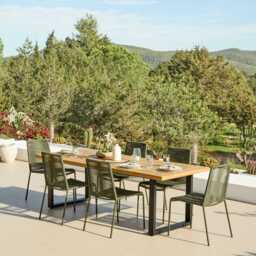 Ryder Khaki Green Rope Garden Chairs - Set of 2 - thumbnail 4