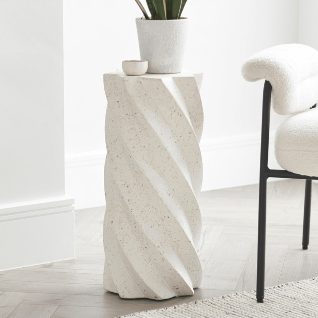 Bianca Pearl Terrazzo Concrete Side Table - image 1