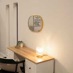 Lowesby 60X40cm Metal Capsule Mirror - Gold - thumbnail 5