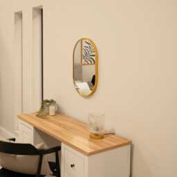 Lowesby 60X40cm Metal Capsule Mirror - Gold - thumbnail 3