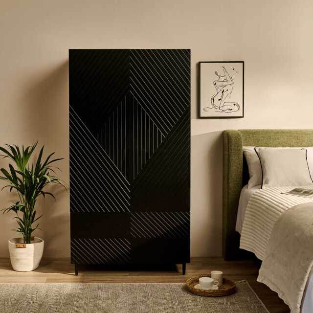 Jack Double Wardrobe - Black - image 1