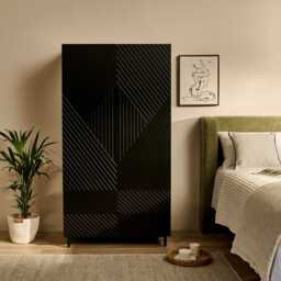 Jack Double Wardrobe - Black - thumbnail 1