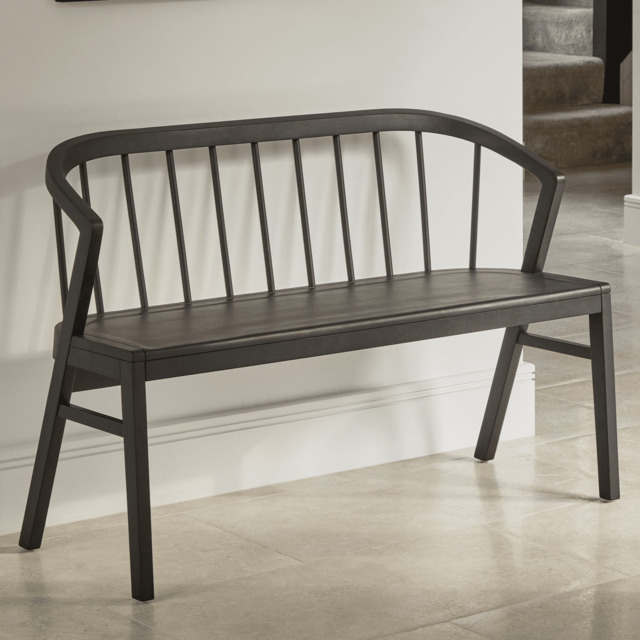 Mabel 3 Seater Bench - Black Oak - image 1