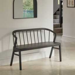 Mabel 3 Seater Bench - Black Oak - thumbnail 3