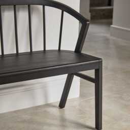 Mabel 3 Seater Bench - Black Oak - thumbnail 5