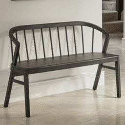 Mabel 3 Seater Bench - Black Oak