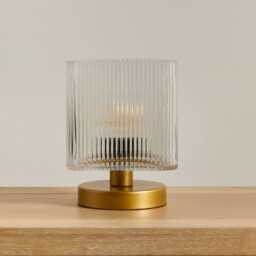 Edworth 20cm Table Lamp - Clear Glass - thumbnail 3