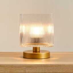 Edworth 20cm Table Lamp - Clear Glass - thumbnail 1
