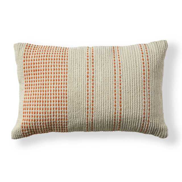 Elberton 55x35cm Cotton Striped Cushion Cover - Burnt Orange - image 1