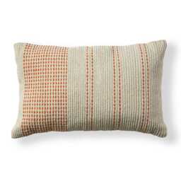 Elberton 55x35cm Cotton Striped Cushion Cover - Burnt Orange