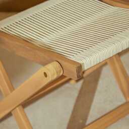 Cove White Acacia Garden Chair - Set of 2 - Beige Rope - thumbnail 4