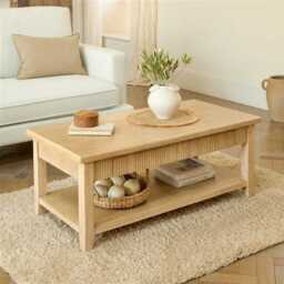 Raleigh Whitewash Coffee Table - thumbnail 2