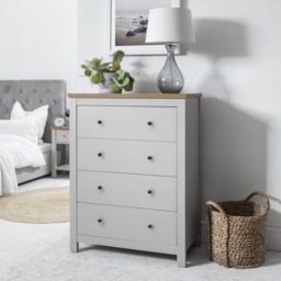 Bampton Wardrobe & Drawers Bedroom Set - Stone Grey - thumbnail 4