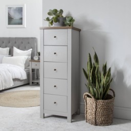 Bampton Wardrobe & Drawers Bedroom Set - Stone Grey - thumbnail 5