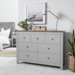 Bampton Wardrobe & Drawers Bedroom Set - Stone Grey - thumbnail 3