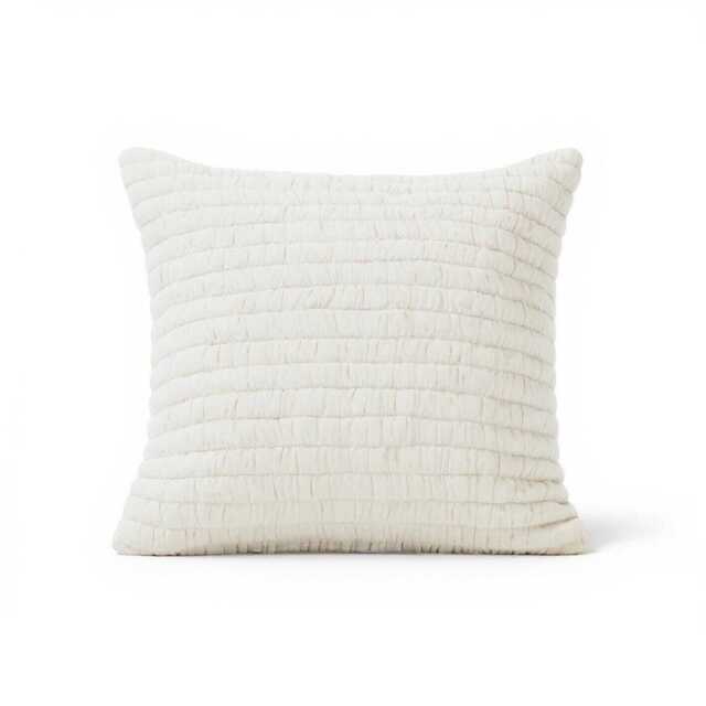 Malton 45 x 45cm Cotton Cushion Cover - White - image 1