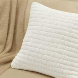 Malton 45 x 45cm Cotton Cushion Cover - White - thumbnail 3