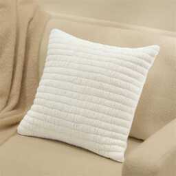 Malton 45 x 45cm Cotton Cushion Cover - White - thumbnail 1