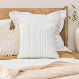 Malton 45 x 45cm Cotton Cushion Cover - White - thumbnail 6
